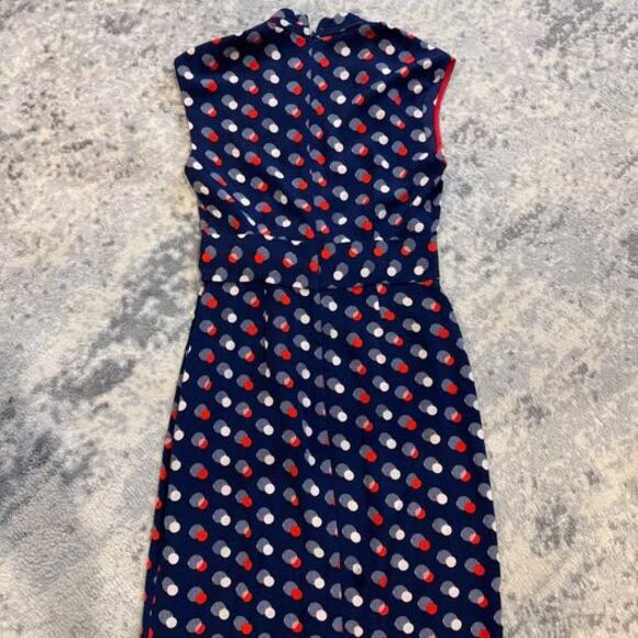 Kate Spade 100% silk Villa faux wrap dress size 0 - Picture 5 of 5